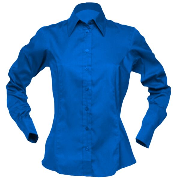 Women's corporate Oxford blouse long-sleeved (tailored fit) Thumbnail